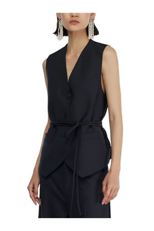 Dark Blue wool waistcoat SEMI COUTURE | Y5WI02K921